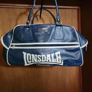 Vintage Lonsdale London Blue Bowling  Bag